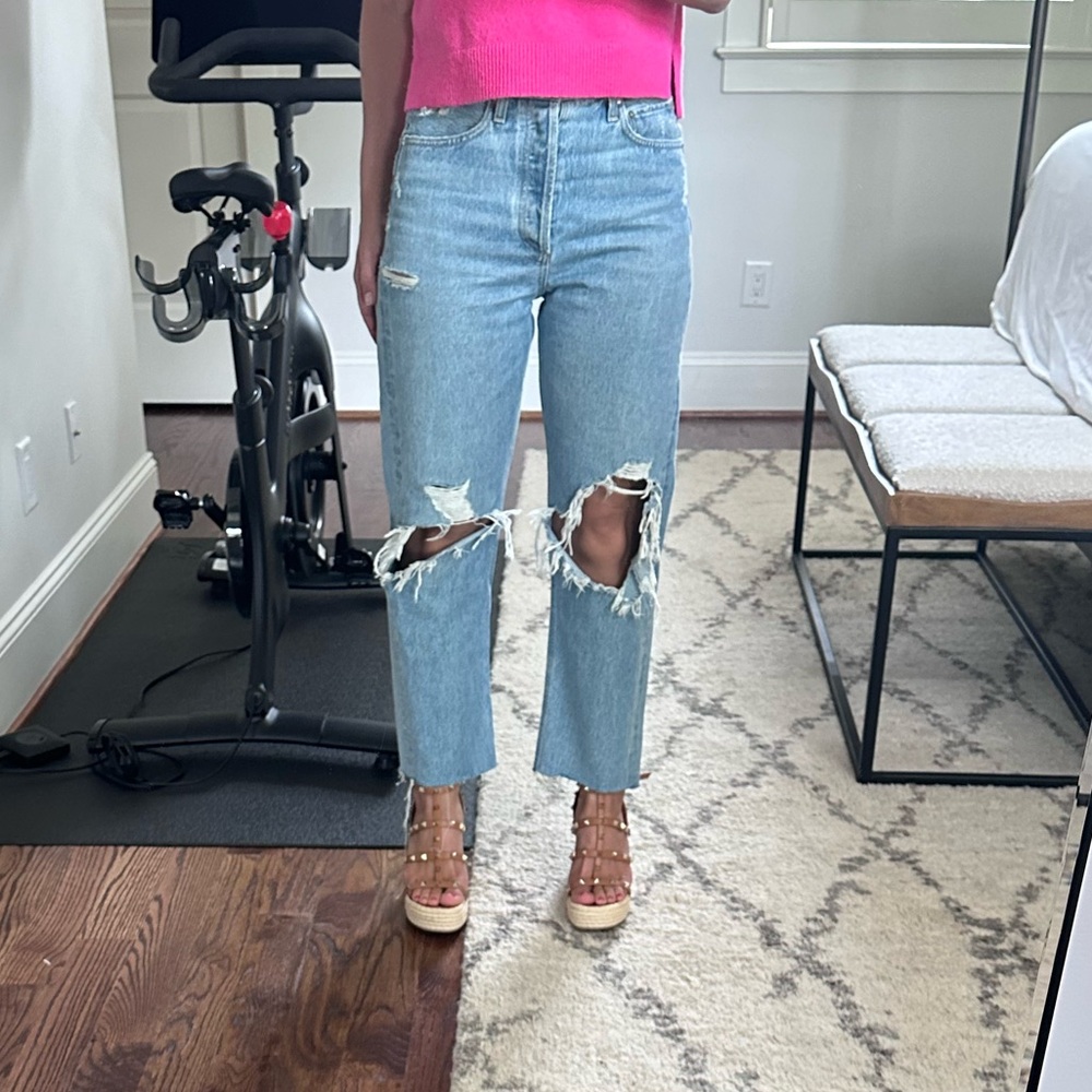 Agolde 90s loose fit distressed size 26 in Fall Out